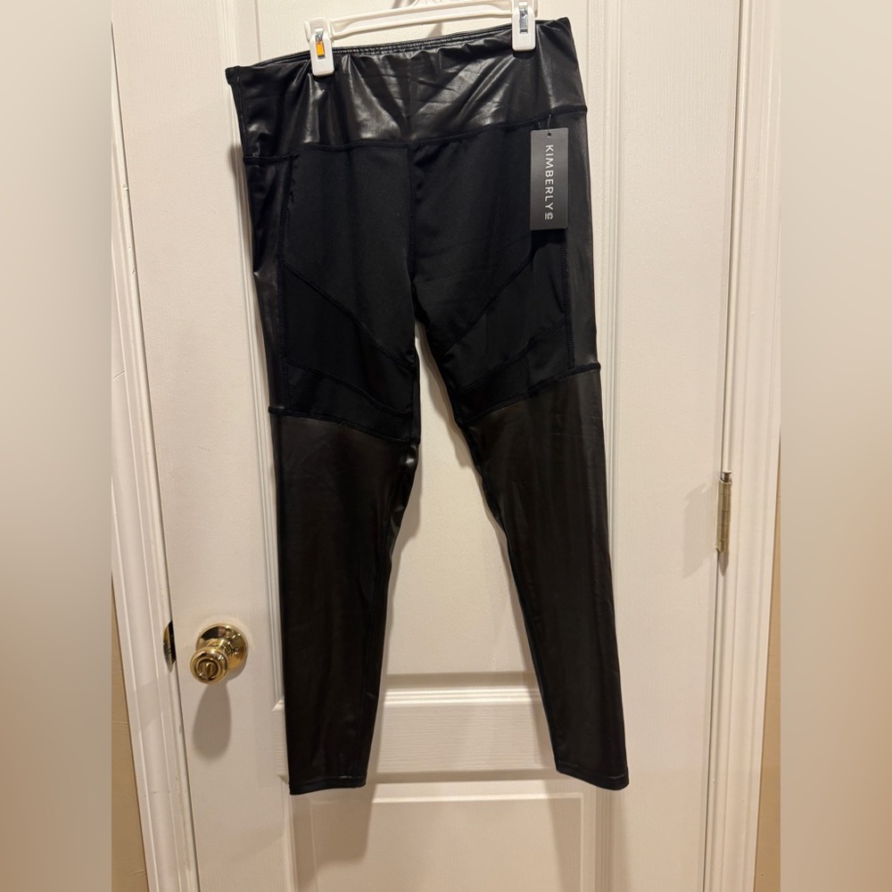 Kimberly C Faux Leather Leggings